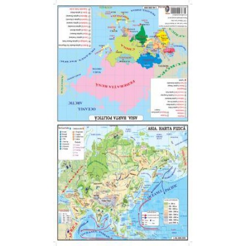 HARTA ASIA PLIATĂ - 310/210mm HARTA ASIA PLIATĂ - 310/210mm